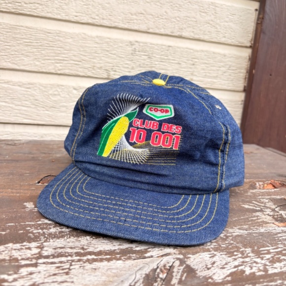 Vintage CO-OP Corn farming hat denim trucker hat snapback - Picture 5 of 7